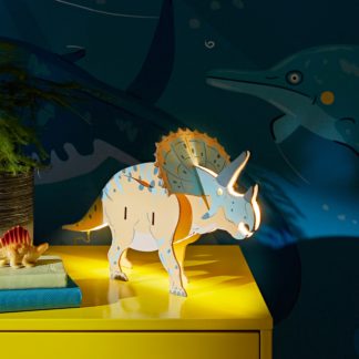 An Image of Triceratops Table Lamp MultiColoured