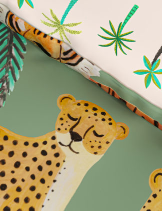 An Image of M&S Pure Cotton Jungle Bedding Set