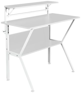 An Image of Virtuoso Outlaw Gaming Desk - White