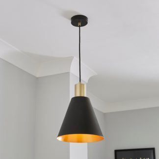 An Image of Santi Light Pendant Ceiling Fitting Black