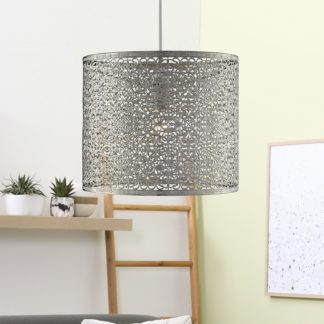 An Image of Vanessa Easy Fit Lamp Shade - Chrome