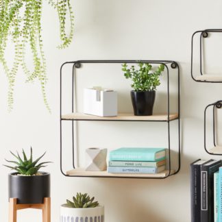 An Image of Mixed Shelving Set of 4 Black Black