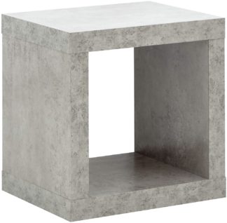 An Image of Bloc Side Table - Grey