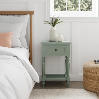 An Image of Lucy Nightstand Light Green Green