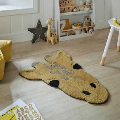 An Image of Gemma Giraffe Rug Yellow/Black