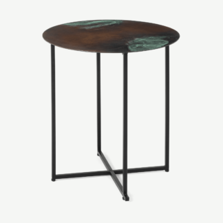 An Image of Morland Side Table, Oxidised Brass