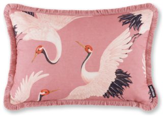An Image of Paloma Oriental Birds Cushion - Blossom - 40X60cm