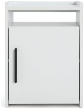 An Image of Habitat Oldham 1 Door Bedside Table - White