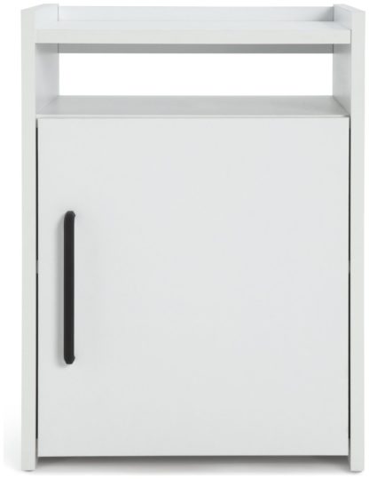 62c3317c05f3fdc0af044dbf1181d8debacefe2a5c30d08c87084241eed7cdd1.jpg An Image of Habitat Oldham 1 Door Bedside Table - White