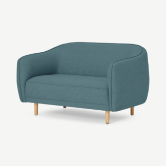 An Image of Haring 2 Seater Sofa, Azure Blue