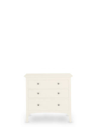 An Image of M&S Hastings Ivory 3 Drawer Chest, Ivory