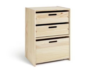 An Image of Habitat Rico Single Storage Unit - Pine