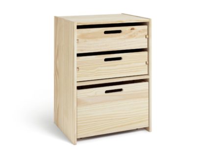 An Image of Habitat Rico Single Storage Unit - Pine