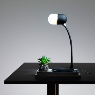 An Image of Intempo 3 in 1 LED Integrated Desk Lamp Black