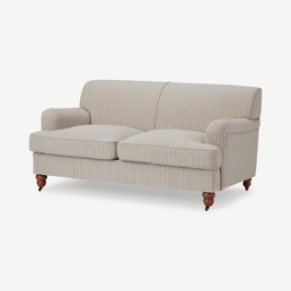 An Image of Orson 2 Seater Sofa, Natural Striped Recycled Safi