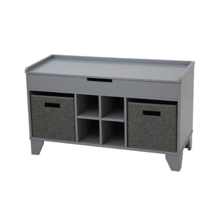 An Image of Huntingdon Hallway Storage Ottoman Grey