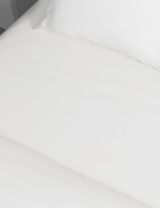 An Image of M&S Pure Cotton 300 Thread Count Deep Fitted Sheet