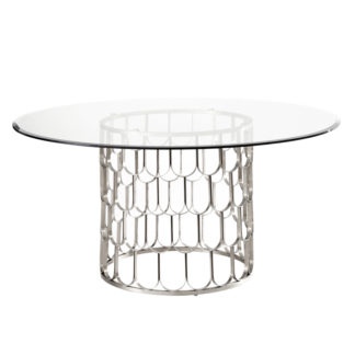 An Image of Pino 6-8 Seat Silver Dining Table