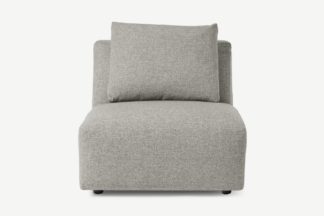 An Image of Jacklin Armless Modular Chair, Silver REPREVE® Recycled Polyester