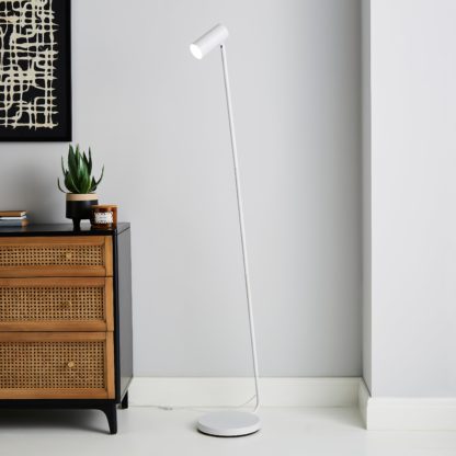 An Image of Lilou Integrated LED Dimmable Floor Lamp Gold