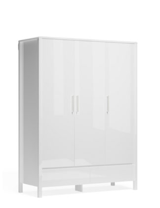 An Image of M&S Loxton Gloss Triple Wardrobe