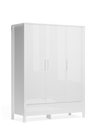 An Image of M&S Loxton Gloss Triple Wardrobe