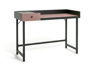 An Image of Habitat Margot 1 Drawer Desk - Pink & Black