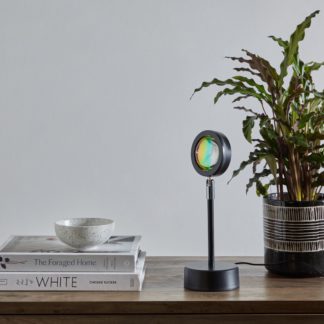 An Image of Rainbow Table Lamp Black