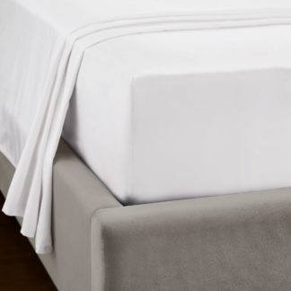 An Image of Dorma Tencel Fitted Sheet White