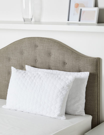 An Image of M&S 2 Pack Cosy & Light Firm Pillows