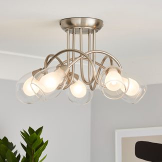 An Image of Altrincham 5 Light Semi Flush Ceiling Light