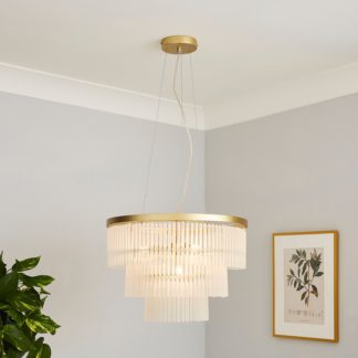 An Image of Highgate 3 Tier Pendant Light - Brass