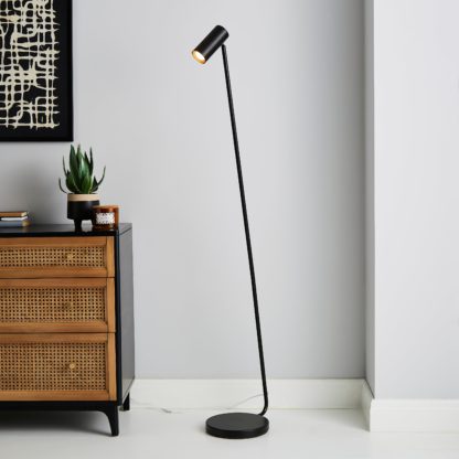 An Image of Lilou Integrated LED Dimmable Floor Lamp Gold