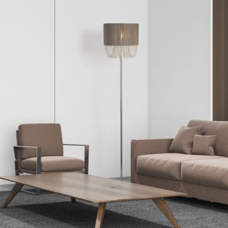 An Image of Bellano Floor Lamp - Grey