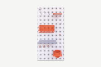 An Image of Peg & Board The 100 Pegboard, Portrait, White