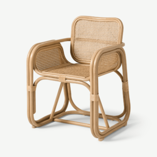 An Image of Rui Carver Dining Chair, Cane & Rattan