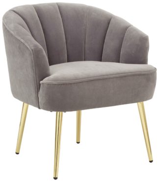An Image of Pettine Fabric Chair - Grey