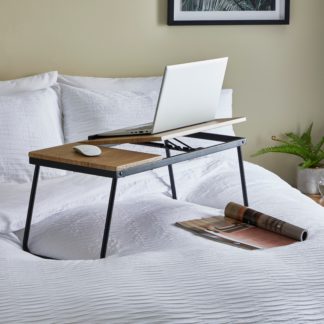 An Image of Dawson Oak Effect Laptop Stand Oak