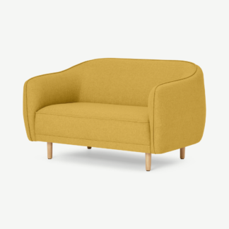 An Image of Haring 2 Seater Sofa, Orleans Yellow Weave