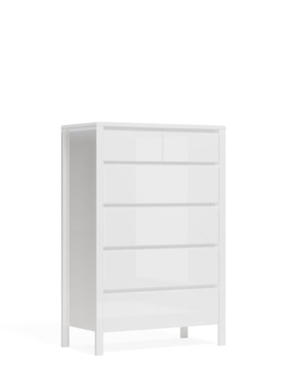 82ee7bc08a4f5787d8ef0c171358c88e0095548f5060113fab736190160dbc4e.jpg An Image of M&S Loxton Gloss 6 Drawer Chest