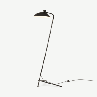 An Image of Gino Floor Lamp, Black Metal