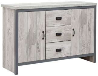 An Image of Boston 2 Door 3 Drawer Sideboard - Grey