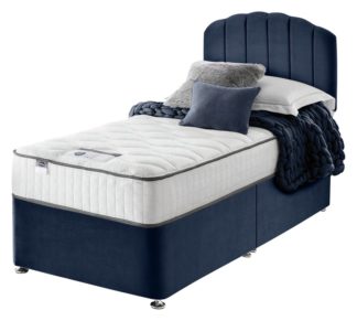 An Image of Silentnight Middleton 800Pkt Memory Single Divan Bed - Blue