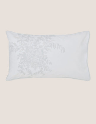An Image of Laura Ashley 2 Pack Picardie Fennel Pillowcases