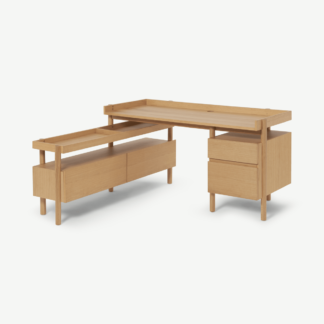 An Image of Klement Corner Desk, Oak