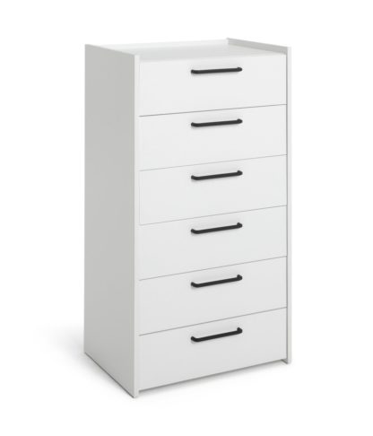 An Image of Habitat Oldham 6 Drawer Chest - White