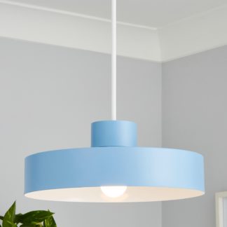 An Image of Oslo Nordic Metal Easy Fit Shade - Blue