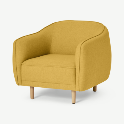An Image of Haring Armchair, Orleans Yellow Weave