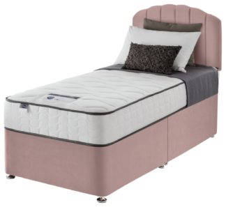 An Image of Silentnight Middleton 800 Pkt Comfort Single Divan Bed- Pink