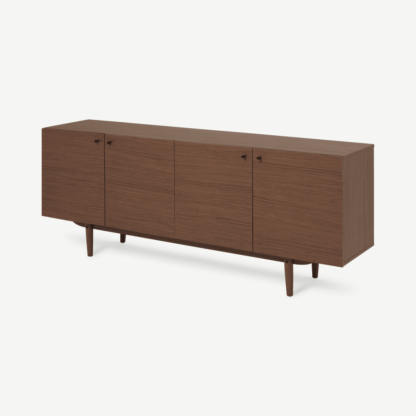 An Image of Asger Wide Sideboard, Dark Stain Oak Effect